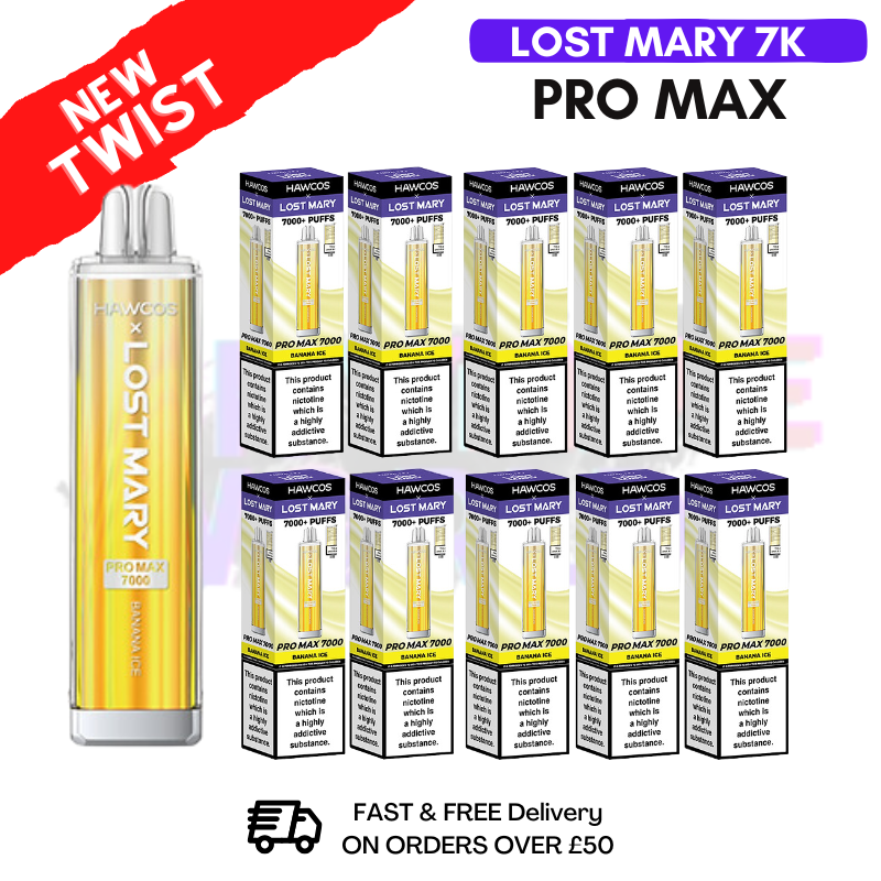 Banana ICE Lost Mary Pro Max 7K Box Of 10