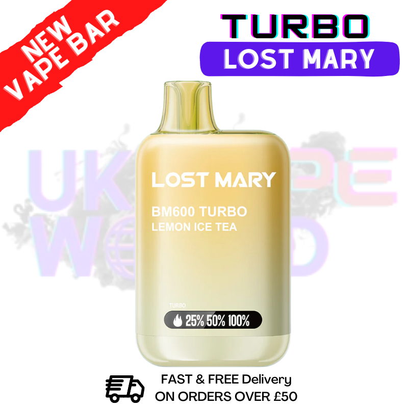 Lost Mary BM600 Turbo Lemon ICE TEA | ONLY £3.99