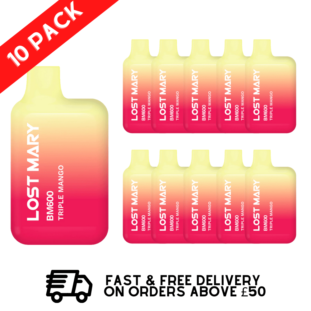 Triple Mango - Lost Mary 600 Puff Bars Pack Of 10 BM600