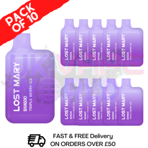 Triple Berry ICE Lost Mary 600 Puff Bars Pack Of 10