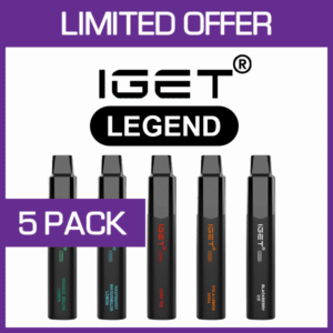 IGET LEGEND – 4000 PUFFS  – 5 PACK