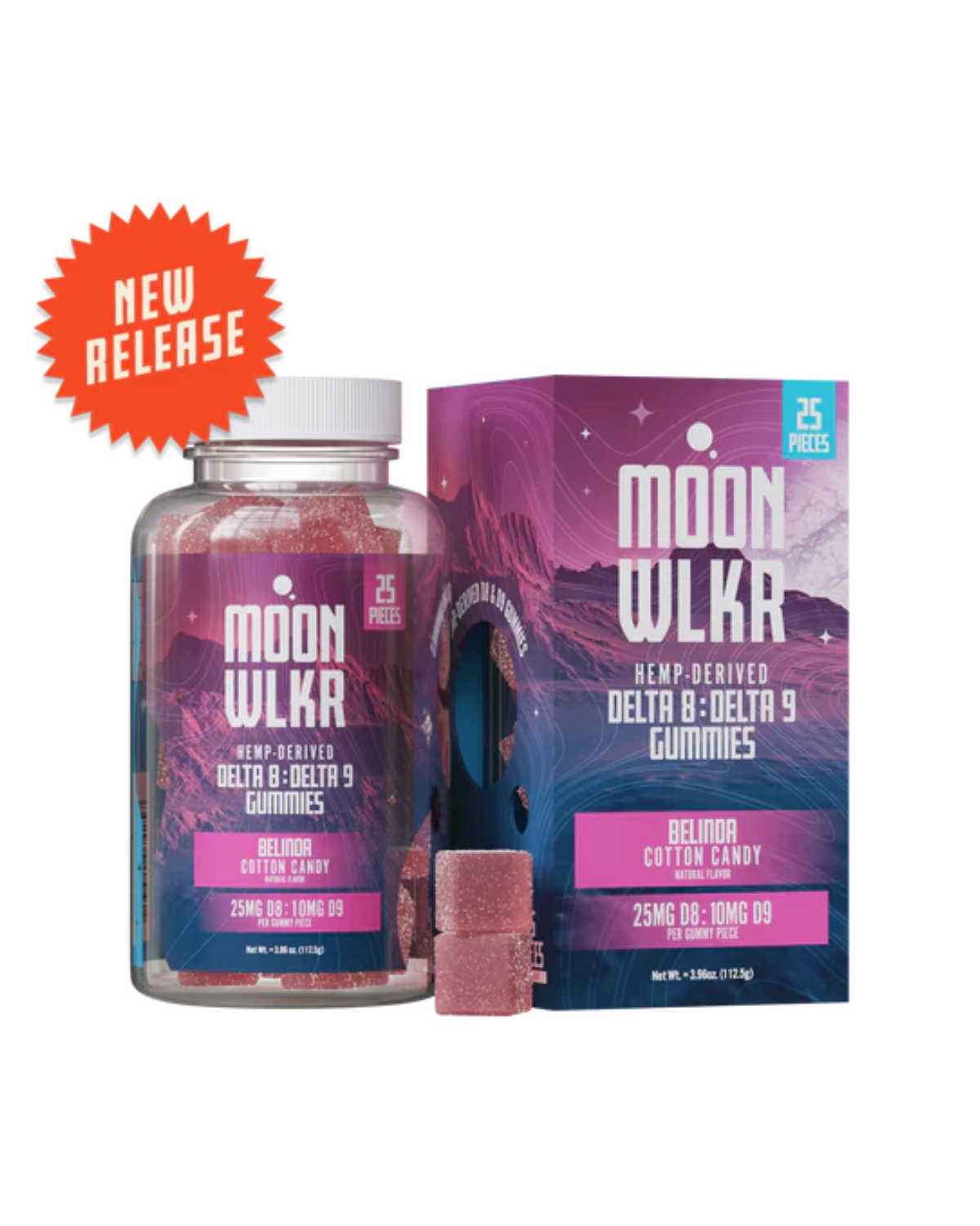 MoonWlkr Delta 8 & Delta 9 Gummies | 25ct - Image 2